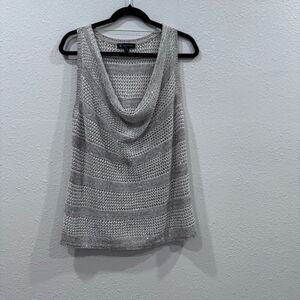 INC International concepts sleeveless top size large  sequin